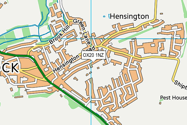 OX20 1NZ map - OS VectorMap District (Ordnance Survey)