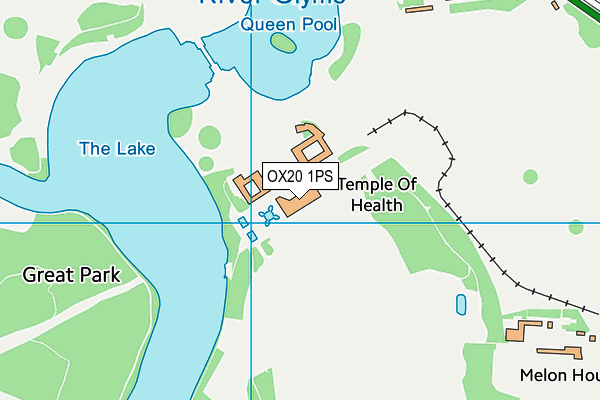 OX20 1PS map - OS VectorMap District (Ordnance Survey)