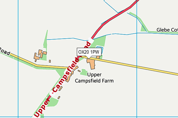 OX20 1PW map - OS VectorMap District (Ordnance Survey)