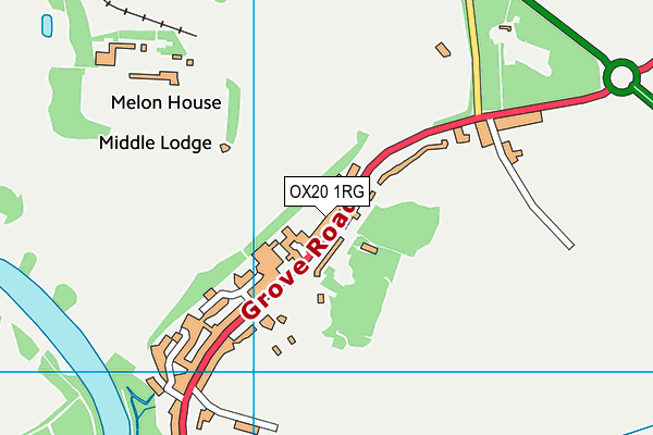 OX20 1RG map - OS VectorMap District (Ordnance Survey)