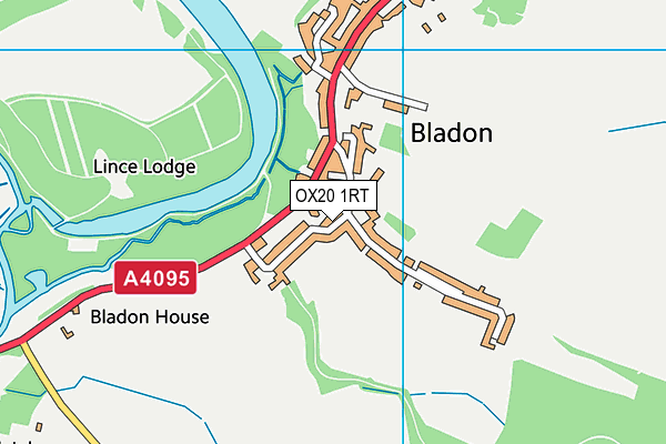 OX20 1RT map - OS VectorMap District (Ordnance Survey)