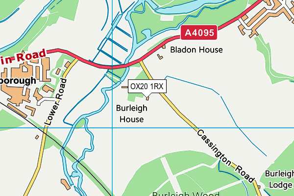 OX20 1RX map - OS VectorMap District (Ordnance Survey)