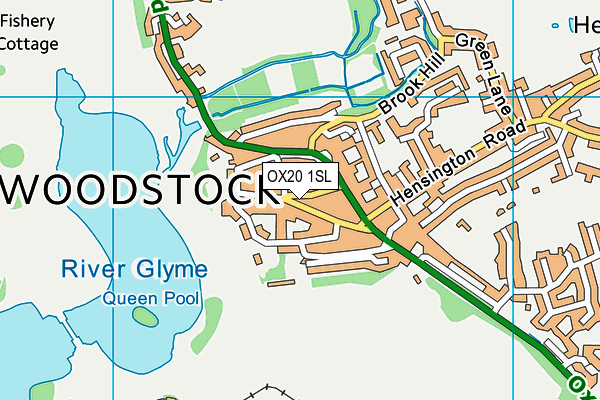 OX20 1SL map - OS VectorMap District (Ordnance Survey)