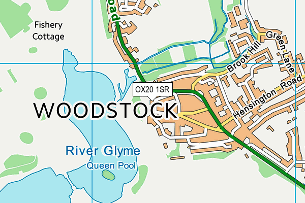 OX20 1SR map - OS VectorMap District (Ordnance Survey)