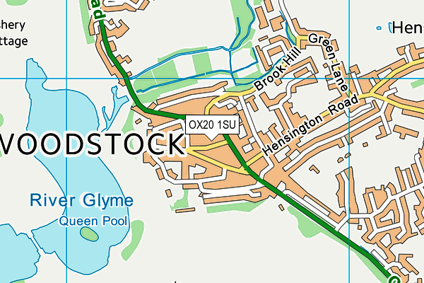 OX20 1SU map - OS VectorMap District (Ordnance Survey)