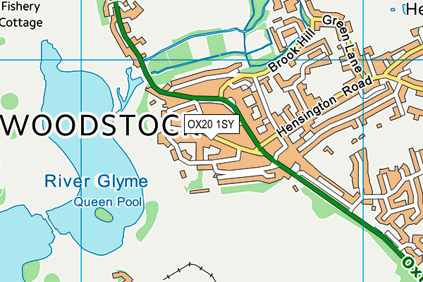 OX20 1SY map - OS VectorMap District (Ordnance Survey)