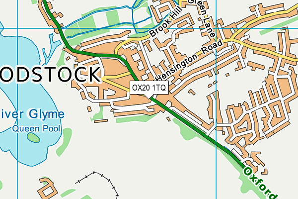 OX20 1TQ map - OS VectorMap District (Ordnance Survey)