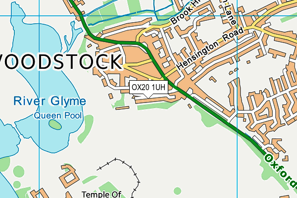 OX20 1UH map - OS VectorMap District (Ordnance Survey)