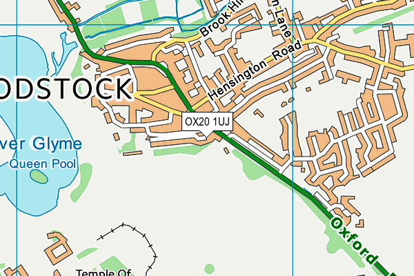 OX20 1UJ map - OS VectorMap District (Ordnance Survey)