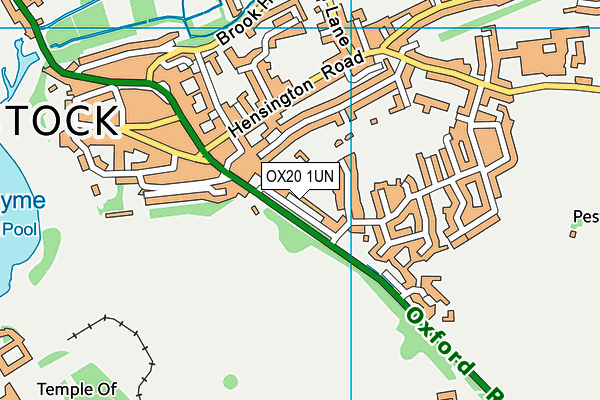 OX20 1UN map - OS VectorMap District (Ordnance Survey)