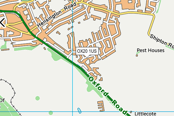 OX20 1US map - OS VectorMap District (Ordnance Survey)