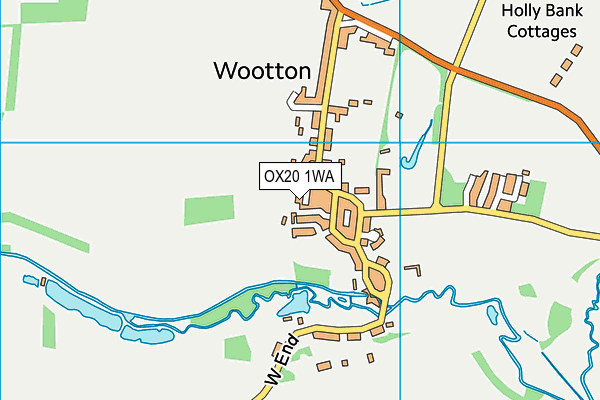 OX20 1WA map - OS VectorMap District (Ordnance Survey)