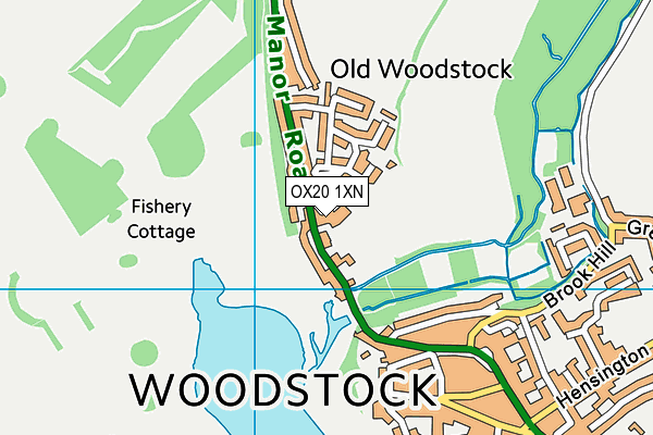 OX20 1XN map - OS VectorMap District (Ordnance Survey)