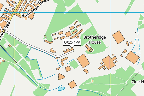 Arncott Wood Road Playing Field map (OX25 1PP) - OS VectorMap District (Ordnance Survey)