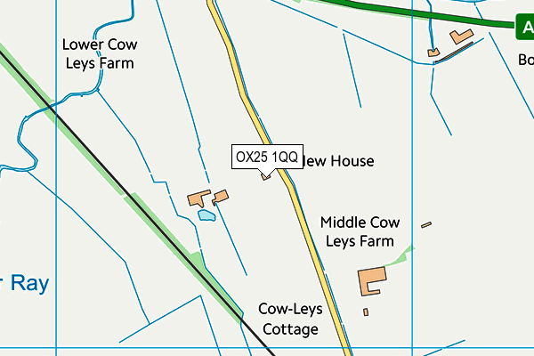 OX25 1QQ map - OS VectorMap District (Ordnance Survey)