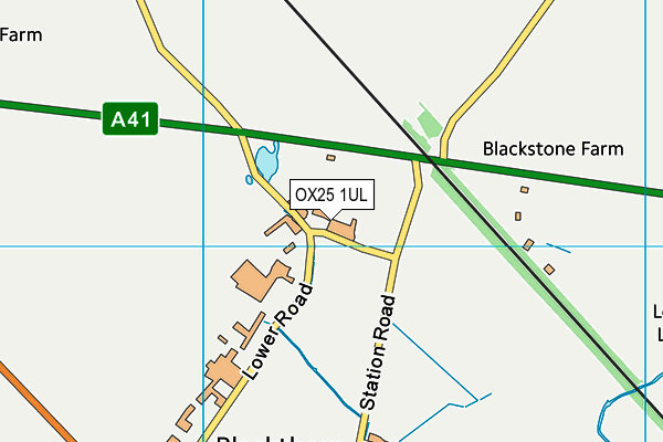 OX25 1UL map - OS VectorMap District (Ordnance Survey)