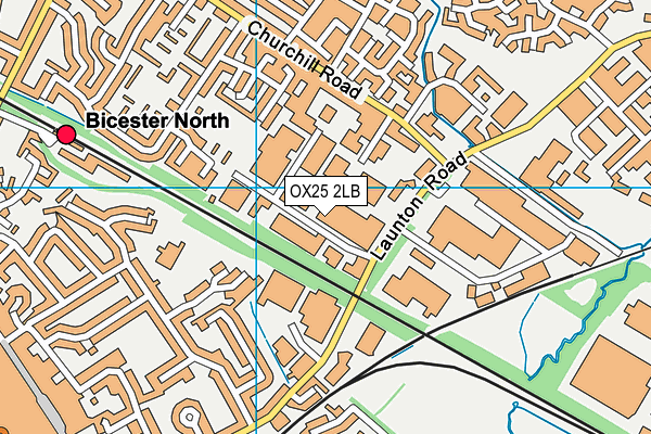 OX25 2LB map - OS VectorMap District (Ordnance Survey)