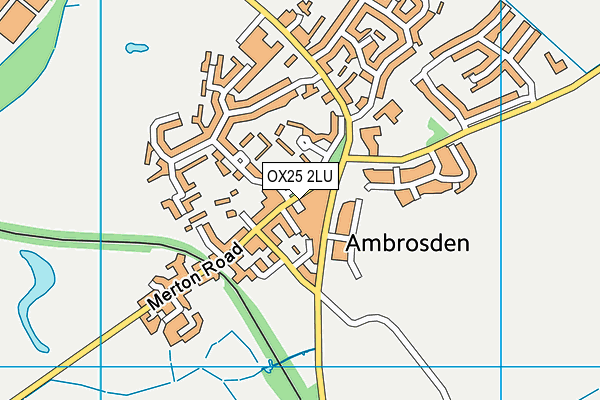 OX25 2LU map - OS VectorMap District (Ordnance Survey)