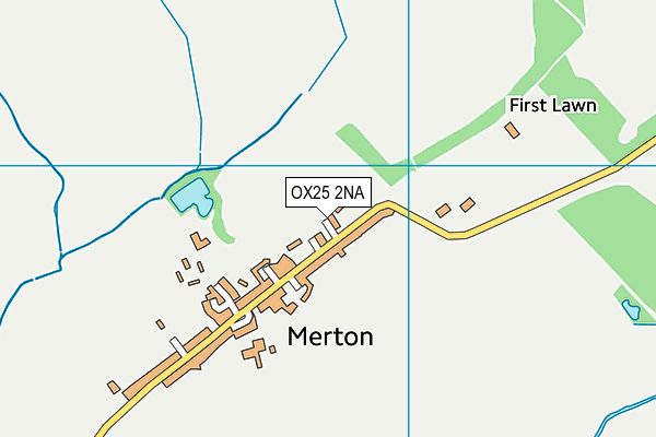 OX25 2NA map - OS VectorMap District (Ordnance Survey)