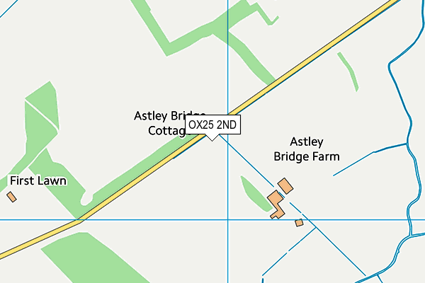 OX25 2ND map - OS VectorMap District (Ordnance Survey)