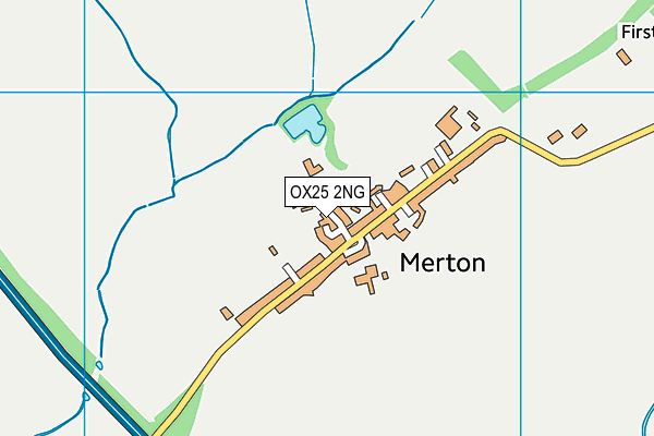 OX25 2NG map - OS VectorMap District (Ordnance Survey)