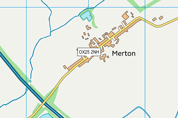 OX25 2NH map - OS VectorMap District (Ordnance Survey)