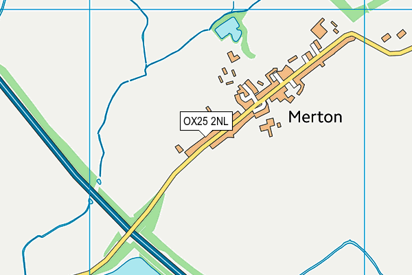 OX25 2NL map - OS VectorMap District (Ordnance Survey)