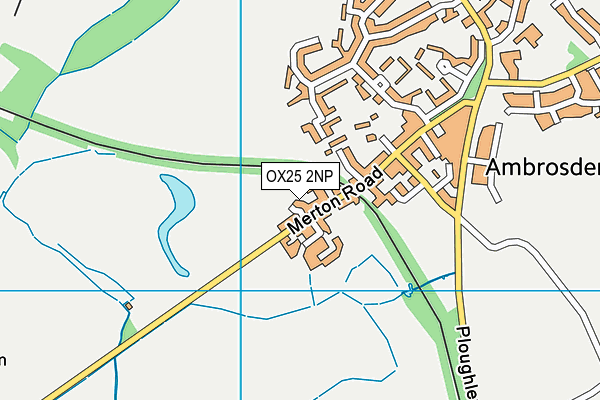 OX25 2NP map - OS VectorMap District (Ordnance Survey)