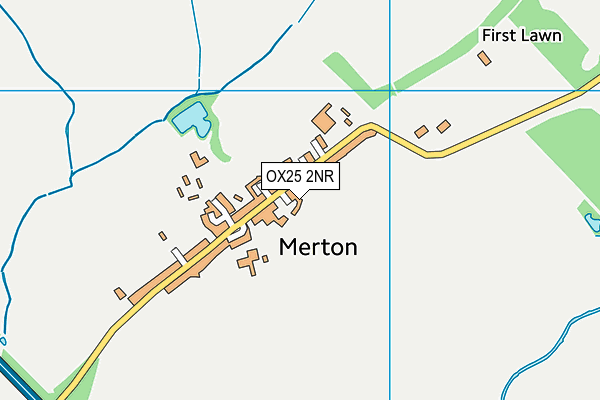 OX25 2NR map - OS VectorMap District (Ordnance Survey)