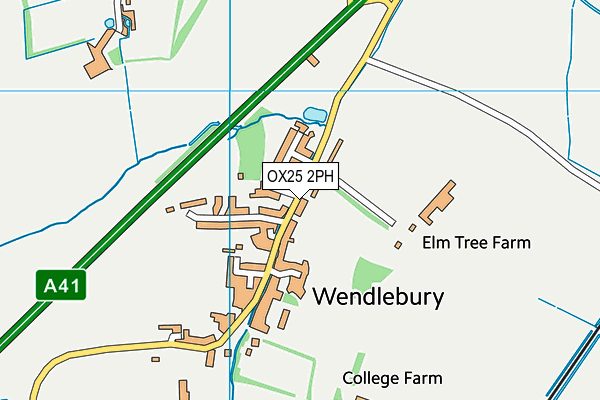 OX25 2PH map - OS VectorMap District (Ordnance Survey)