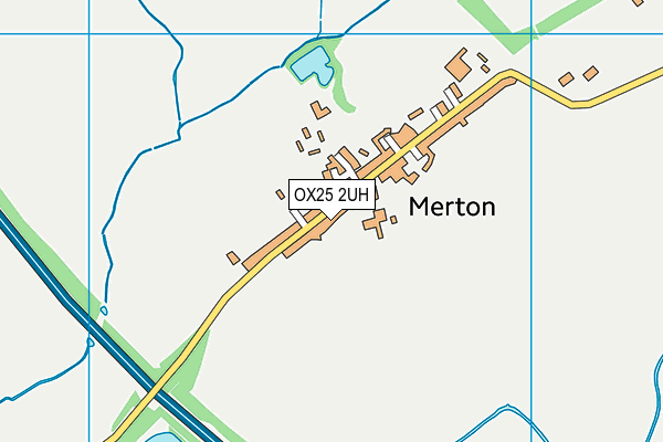 OX25 2UH map - OS VectorMap District (Ordnance Survey)