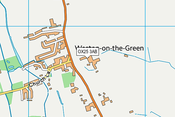 OX25 3AB map - OS VectorMap District (Ordnance Survey)