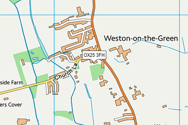 OX25 3FH map - OS VectorMap District (Ordnance Survey)