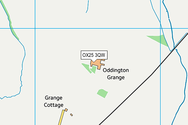 OX25 3QW map - OS VectorMap District (Ordnance Survey)