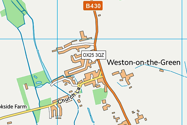 OX25 3QZ map - OS VectorMap District (Ordnance Survey)