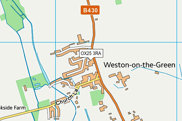 OX25 3RA map - OS VectorMap District (Ordnance Survey)