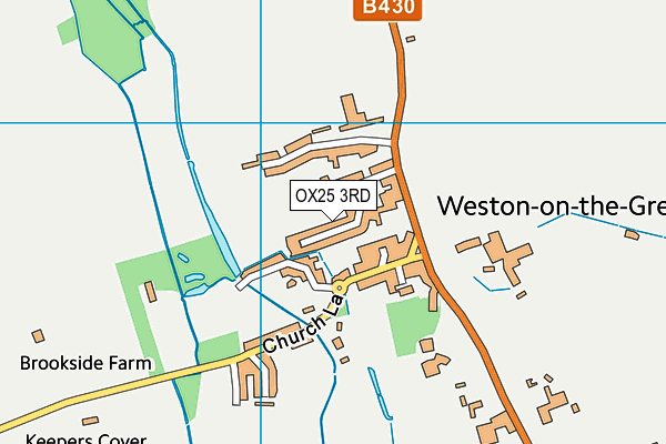 OX25 3RD map - OS VectorMap District (Ordnance Survey)