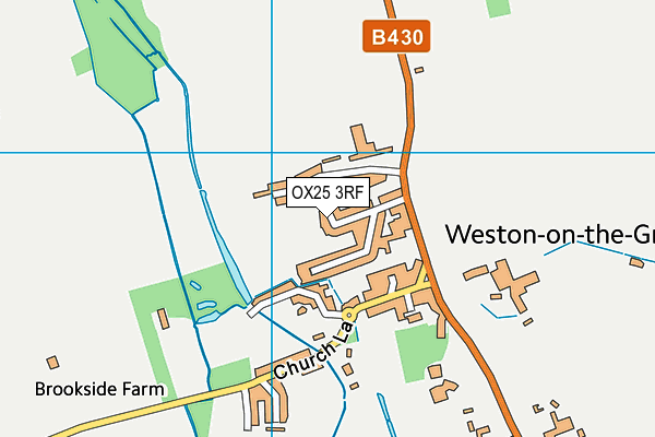 OX25 3RF map - OS VectorMap District (Ordnance Survey)