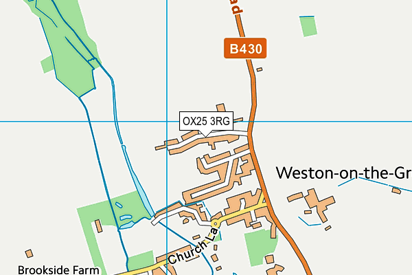 OX25 3RG map - OS VectorMap District (Ordnance Survey)