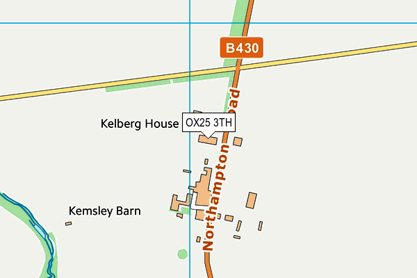 OX25 3TH map - OS VectorMap District (Ordnance Survey)