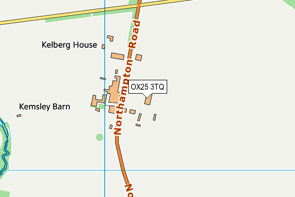 OX25 3TQ map - OS VectorMap District (Ordnance Survey)