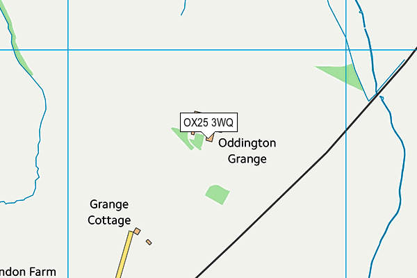 OX25 3WQ map - OS VectorMap District (Ordnance Survey)