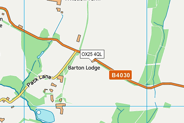 OX25 4QL map - OS VectorMap District (Ordnance Survey)