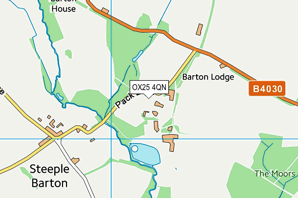 OX25 4QN map - OS VectorMap District (Ordnance Survey)