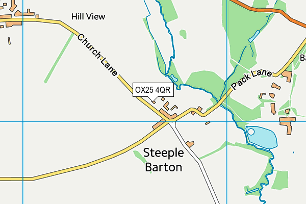 OX25 4QR map - OS VectorMap District (Ordnance Survey)