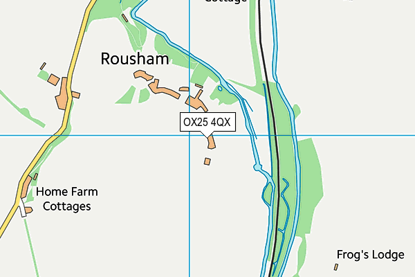 OX25 4QX map - OS VectorMap District (Ordnance Survey)