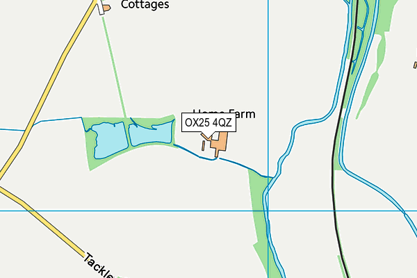 OX25 4QZ map - OS VectorMap District (Ordnance Survey)