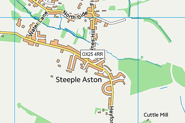 OX25 4RR map - OS VectorMap District (Ordnance Survey)