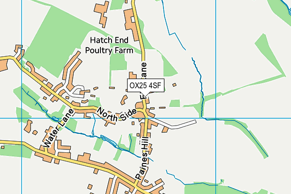 Dr Radcliffe's Church of England Primary School map (OX25 4SF) - OS VectorMap District (Ordnance Survey)