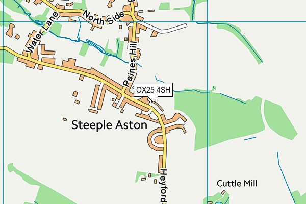 OX25 4SH map - OS VectorMap District (Ordnance Survey)